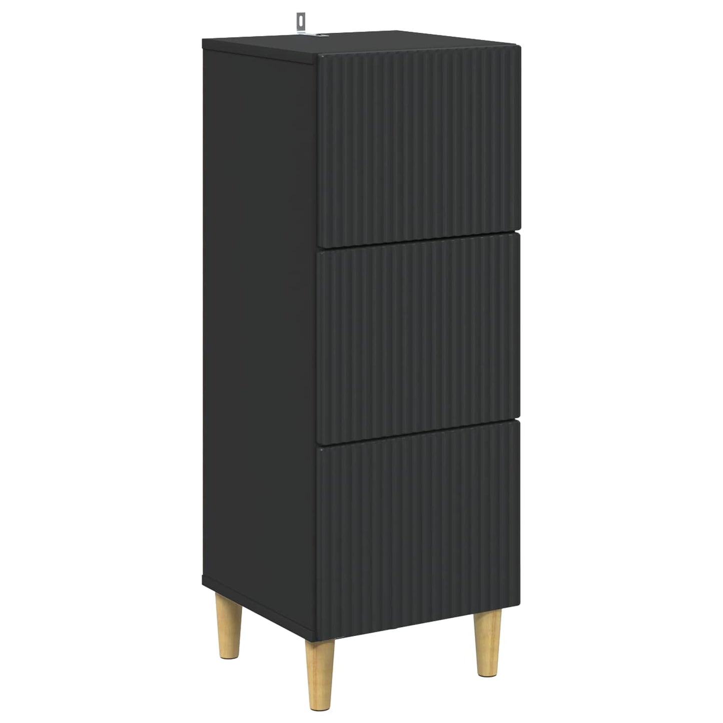 Mobile con Cassetti Nero 33 x 34,5 x 90 cm Legno ingegnerizzato | homemem39