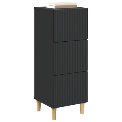 Mobile con Cassetti Nero 33 x 34,5 x 90 cm Legno ingegnerizzato | homemem39