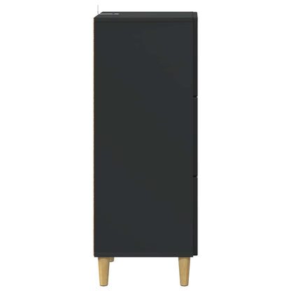 Mobile con Cassetti Nero 33 x 34,5 x 90 cm Legno ingegnerizzato | homemem39