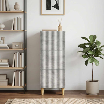 Mobile con Cassetti Grigio Cemento 33 x 34,5 x 90 cm