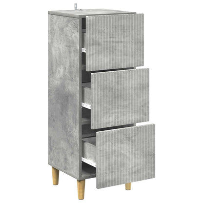 Mobile con Cassetti Grigio Cemento 33 x 34,5 x 90 cm