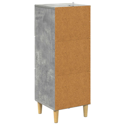 Mobile con Cassetti Grigio Cemento 33 x 34,5 x 90 cm