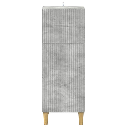 Mobile con Cassetti Grigio Cemento 33 x 34,5 x 90 cm