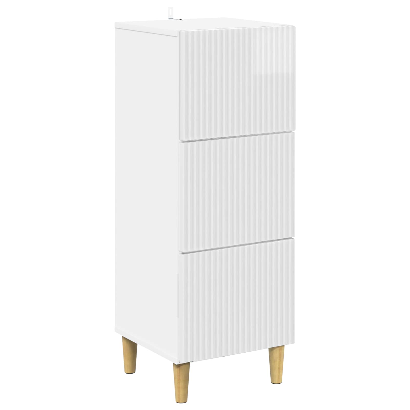 Mobile con Cassetti Bianco Lucido 33 x 34,5 x 90 cm | homemem39