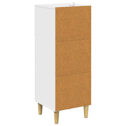 Mobile con Cassetti Bianco Lucido 33 x 34,5 x 90 cm | homemem39