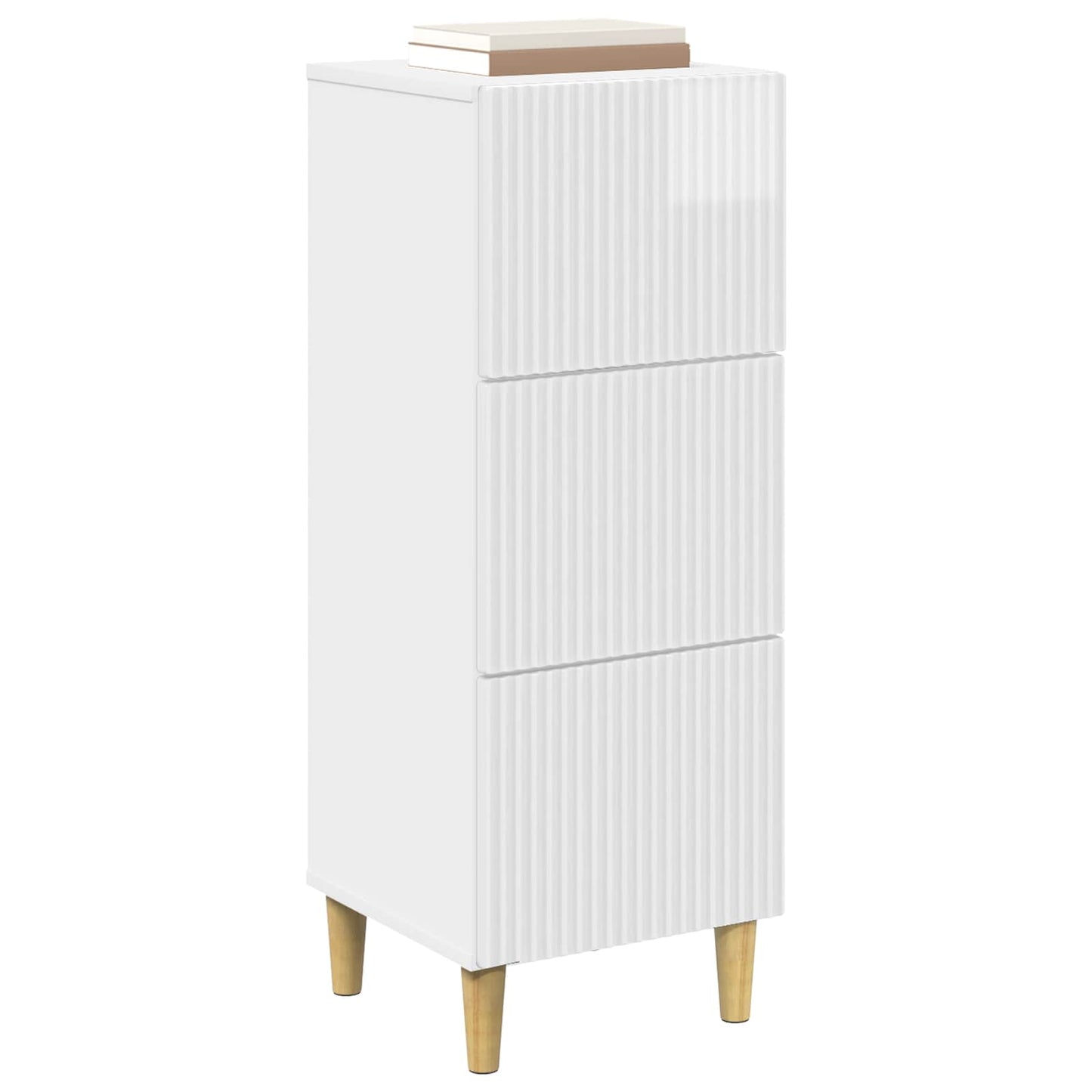Mobile con Cassetti Bianco Lucido 33 x 34,5 x 90 cm | homemem39