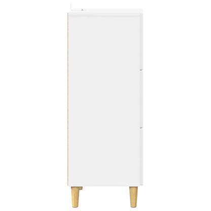 Mobile con Cassetti Bianco Lucido 33 x 34,5 x 90 cm
