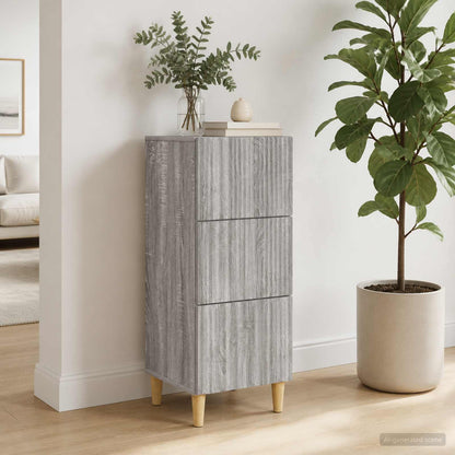Mobile con Cassetti Grigio Sonoma 33 x 34,5 x 90 cm
