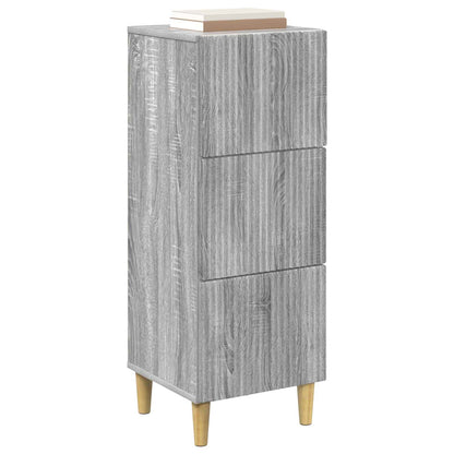 Mobile con Cassetti Grigio Sonoma 33 x 34,5 x 90 cm