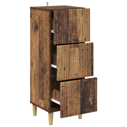 Mobile con Cassetti Legno antico 33 x 34,5 x 90 cm