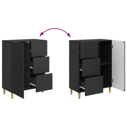 Credenza Nero 66 x 34,5 x 90 cm Legno ingegnerizzato | homemem39