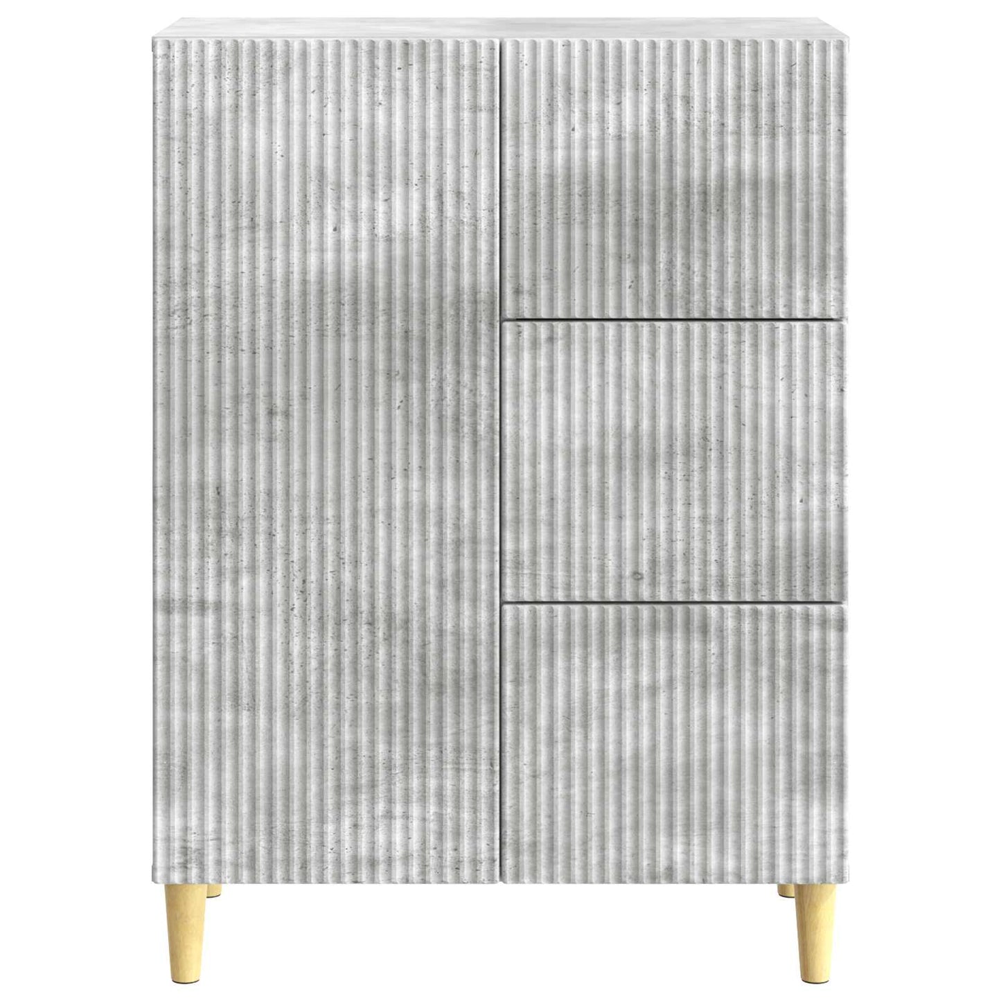 Credenza Grigio Cemento 66 x 34,5 x 90 cm Legno ingegnerizzato