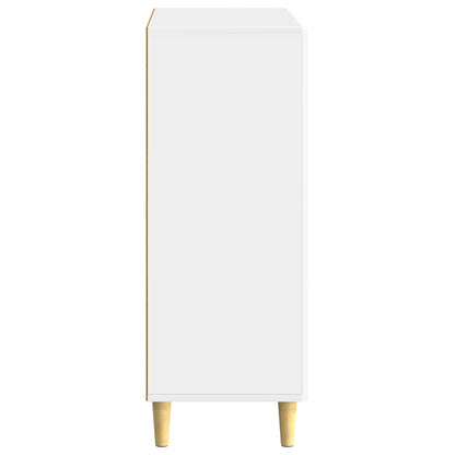 Credenza Bianco Lucido 66 x 34,5 x 90 cm Legno ingegnerizzato
