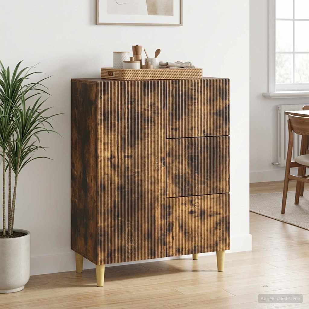 Credenza Rovere Fumo 66 x 34,5 x 90 cm Legno ingegnerizzato