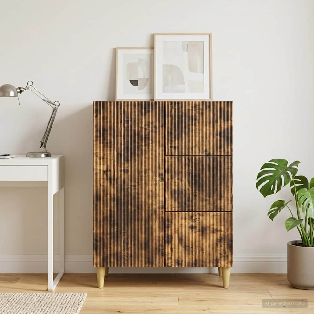 Credenza Rovere Fumo 66 x 34,5 x 90 cm Legno ingegnerizzato