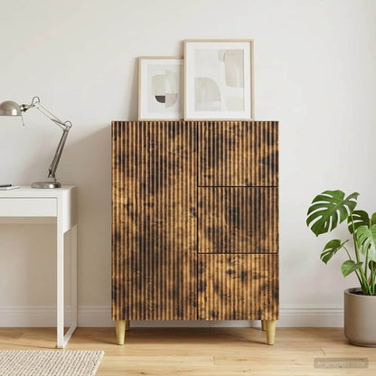 Credenza Rovere Fumo 66 x 34,5 x 90 cm Legno ingegnerizzato