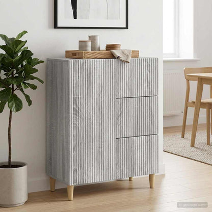 Credenza Grigio Sonoma 66 x 34,5 x 90 cm Legno ingegnerizzato