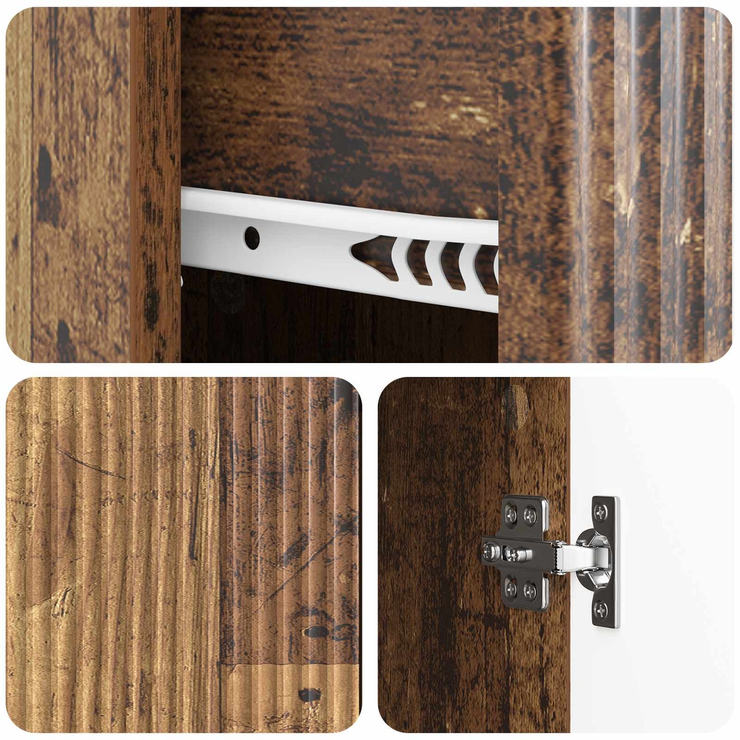 Credenza Legno antico 66 x 34,5 x 90 cm Legno ingegnerizzato