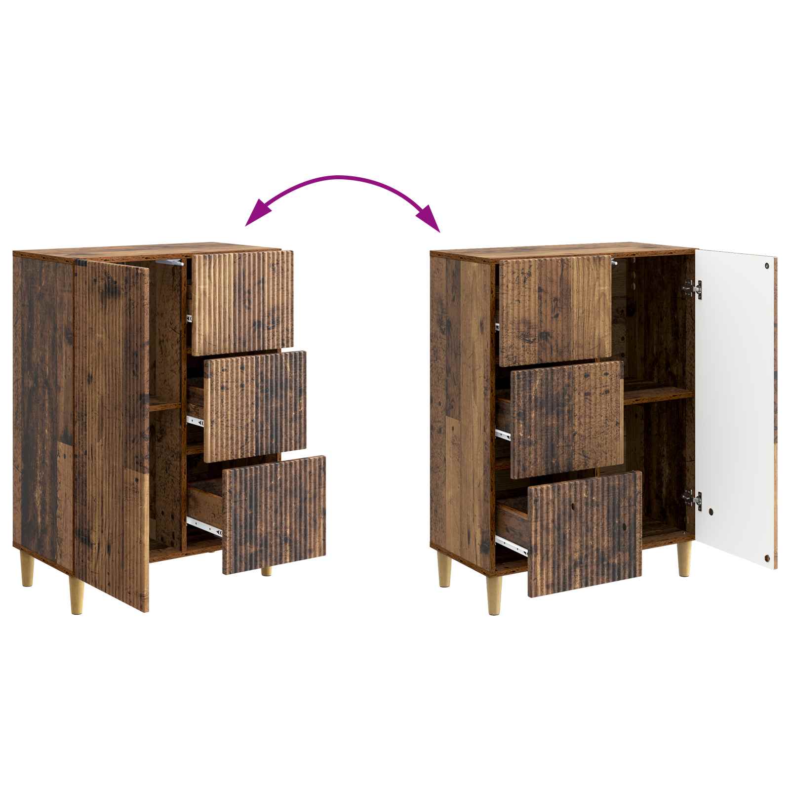 Credenza Legno antico 66 x 34,5 x 90 cm Legno ingegnerizzato | homemem39