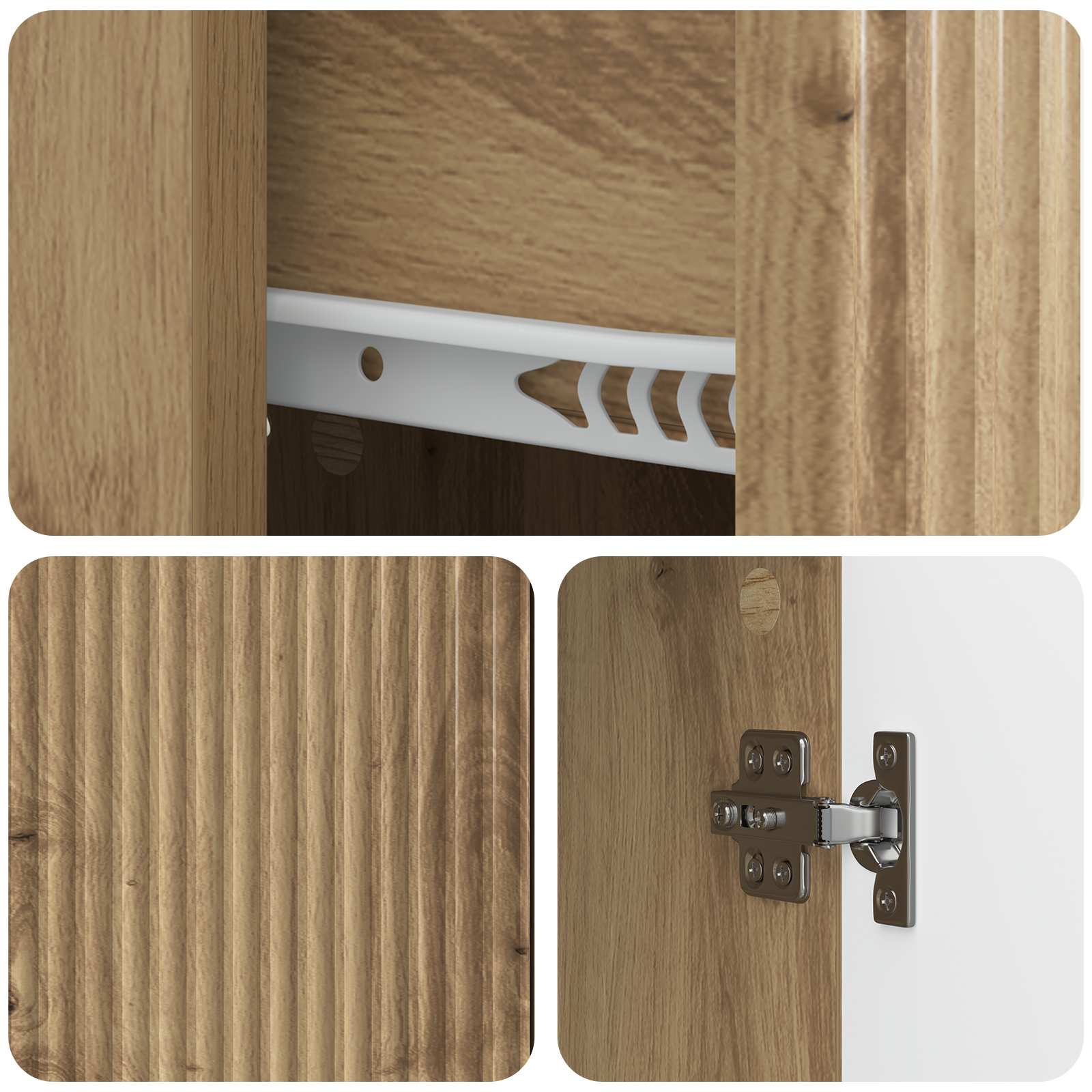 Credenza con cassetto Rovere Artigianale 66 x 34,5 x 90 cm | homemem39