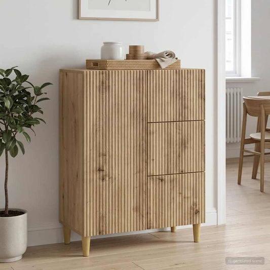 Credenza con cassetto Rovere Artigianale 66 x 34,5 x 90 cm