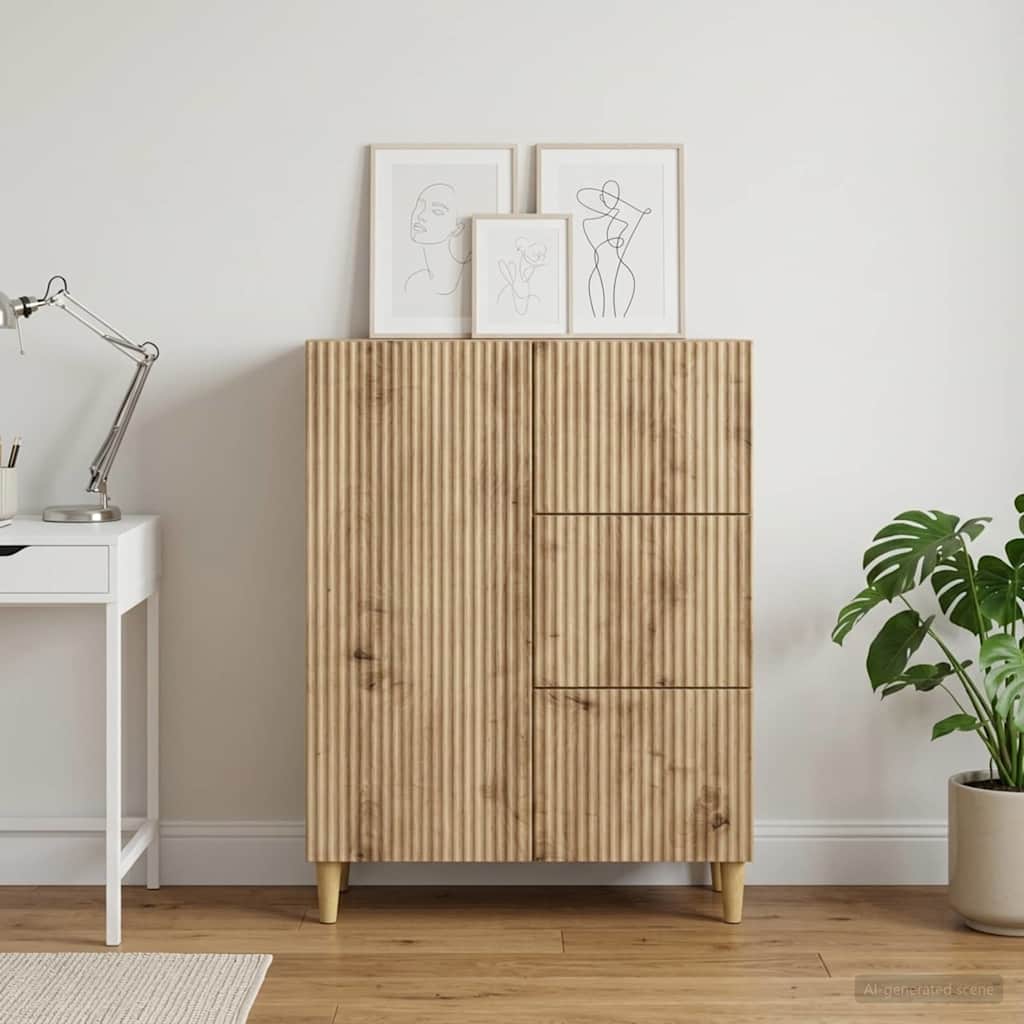 Credenza con cassetto Rovere Artigianale 66 x 34,5 x 90 cm