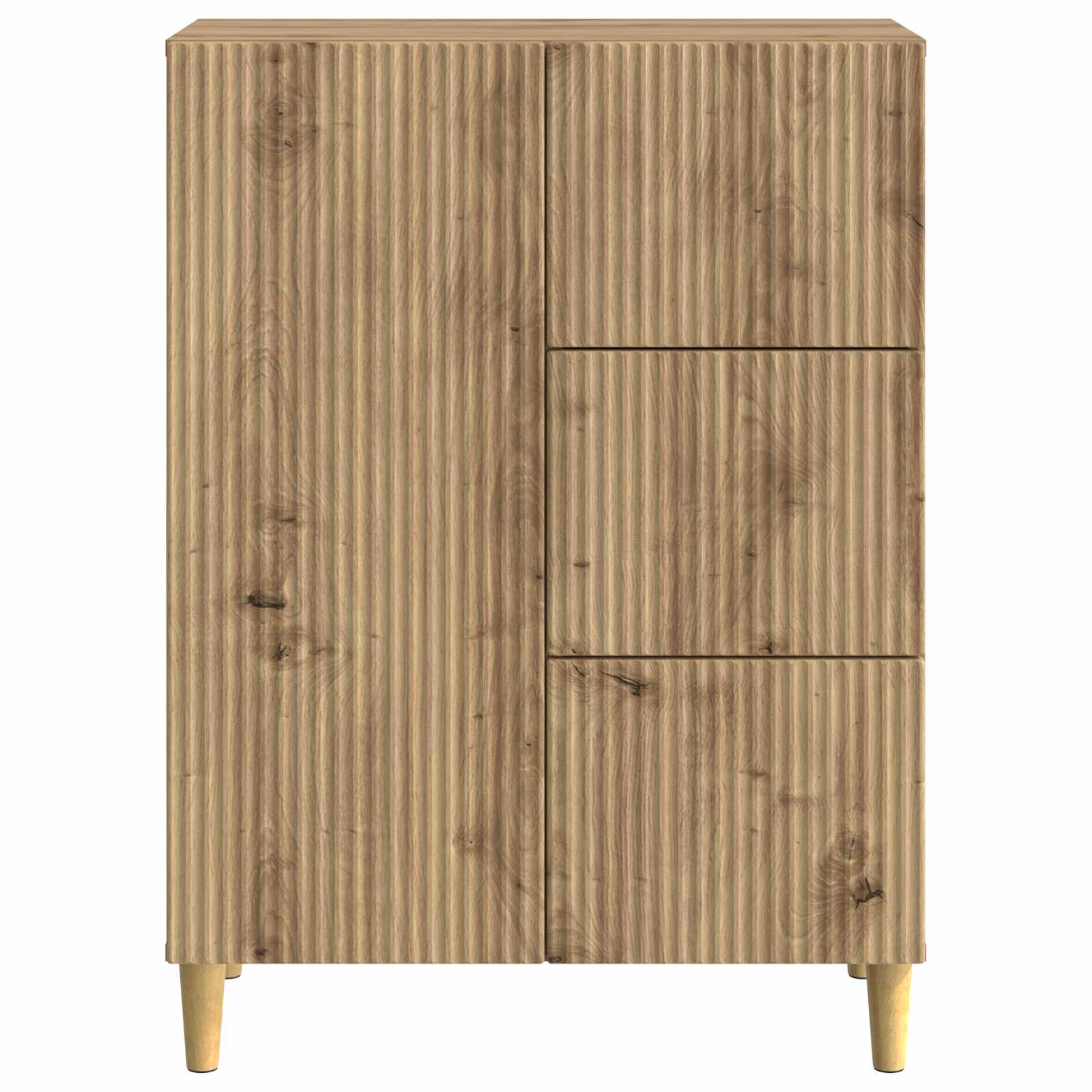 Credenza con cassetto Rovere Artigianale 66 x 34,5 x 90 cm | homemem39