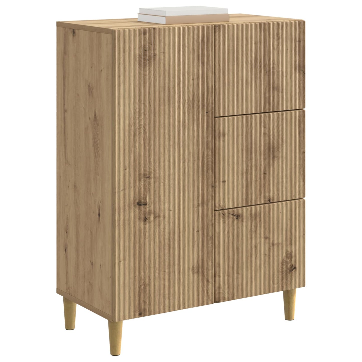 Credenza con cassetto Rovere Artigianale 66 x 34,5 x 90 cm | homemem39