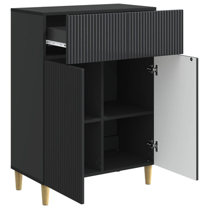 Credenza Nero 66 x 34,5 x 90 cm Legno ingegnerizzato