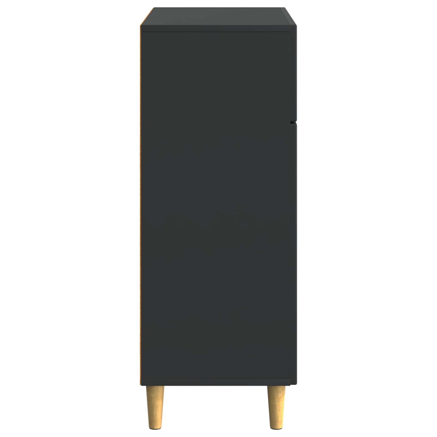 Credenza Nero 66 x 34,5 x 90 cm Legno ingegnerizzato
