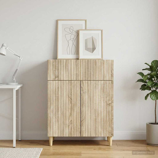 Credenza Rovere Sonoma 66 x 34,5 x 90 cm Legno ingegnerizzato