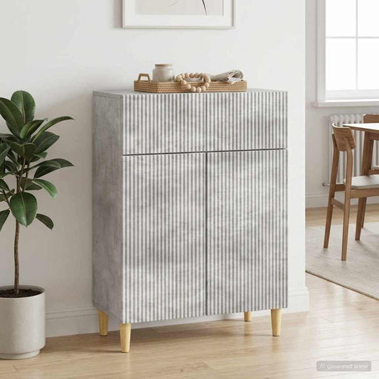 Credenza Grigio Cemento 66 x 34,5 x 90 cm Legno ingegnerizzato