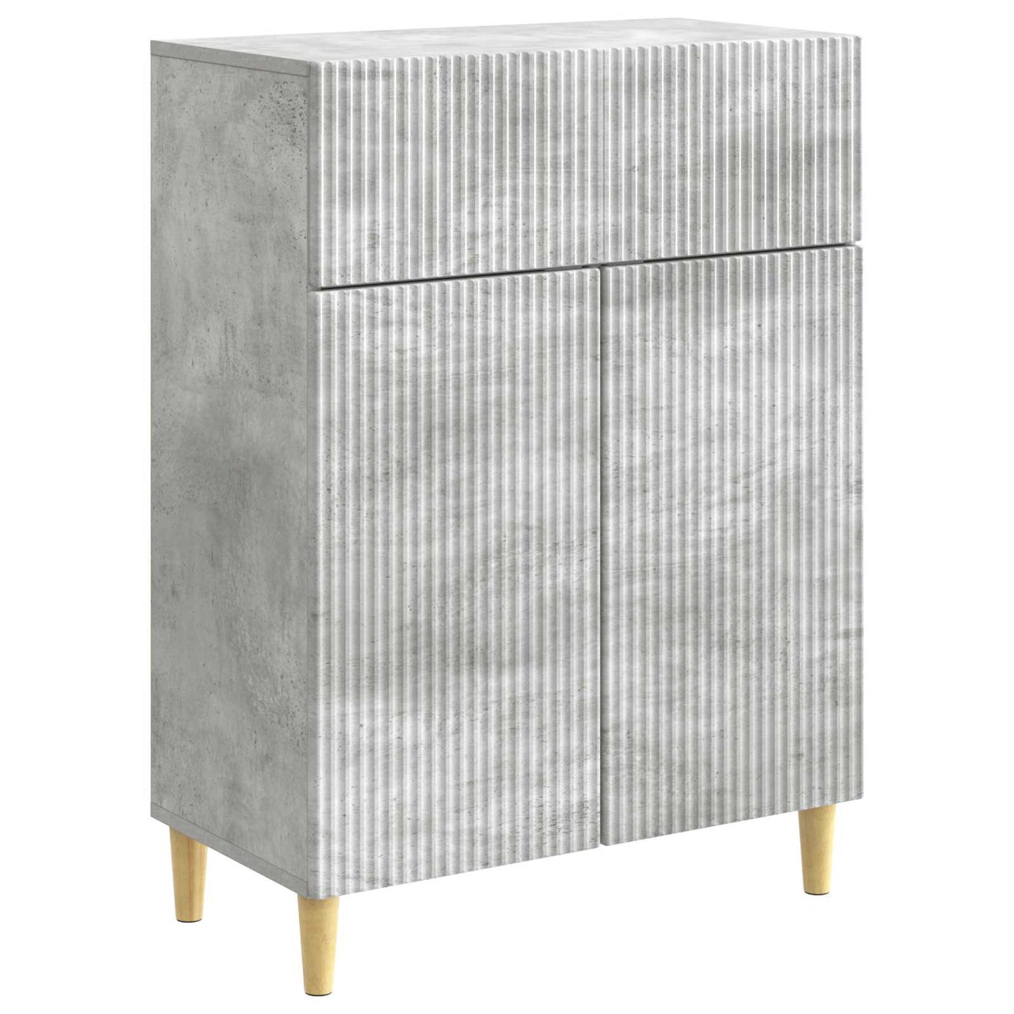 Credenza Grigio Cemento 66 x 34,5 x 90 cm Legno ingegnerizzato