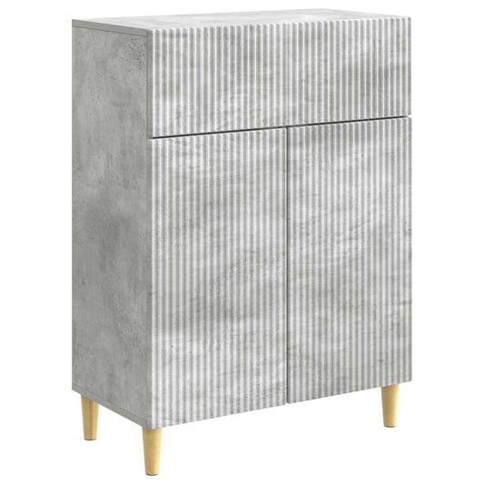 Credenza Grigio Cemento 66 x 34,5 x 90 cm Legno ingegnerizzato
