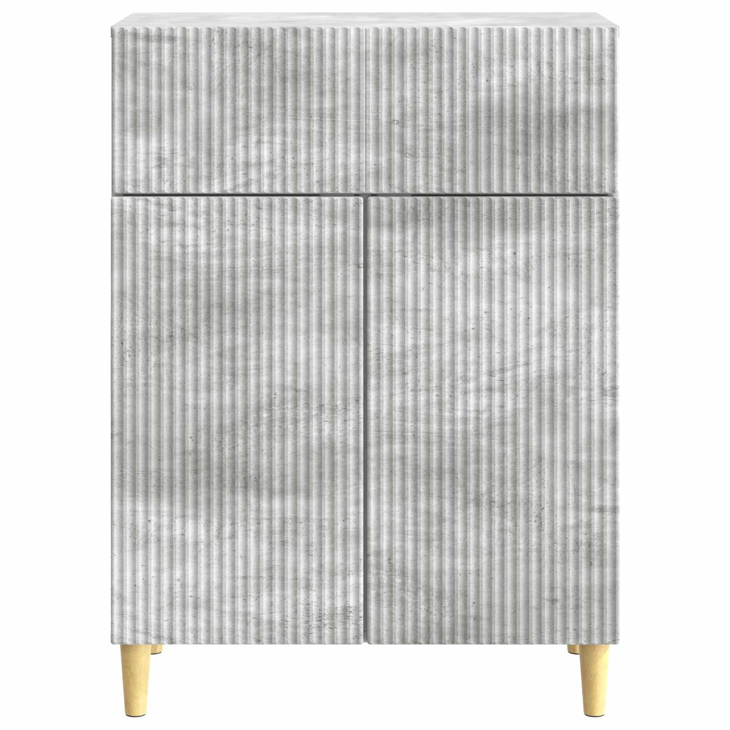 Credenza Grigio Cemento 66 x 34,5 x 90 cm Legno ingegnerizzato