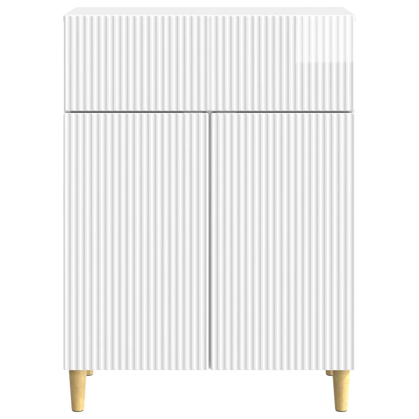 Credenza Bianco Lucido 66 x 34,5 x 90 cm Legno ingegnerizzato | homemem39