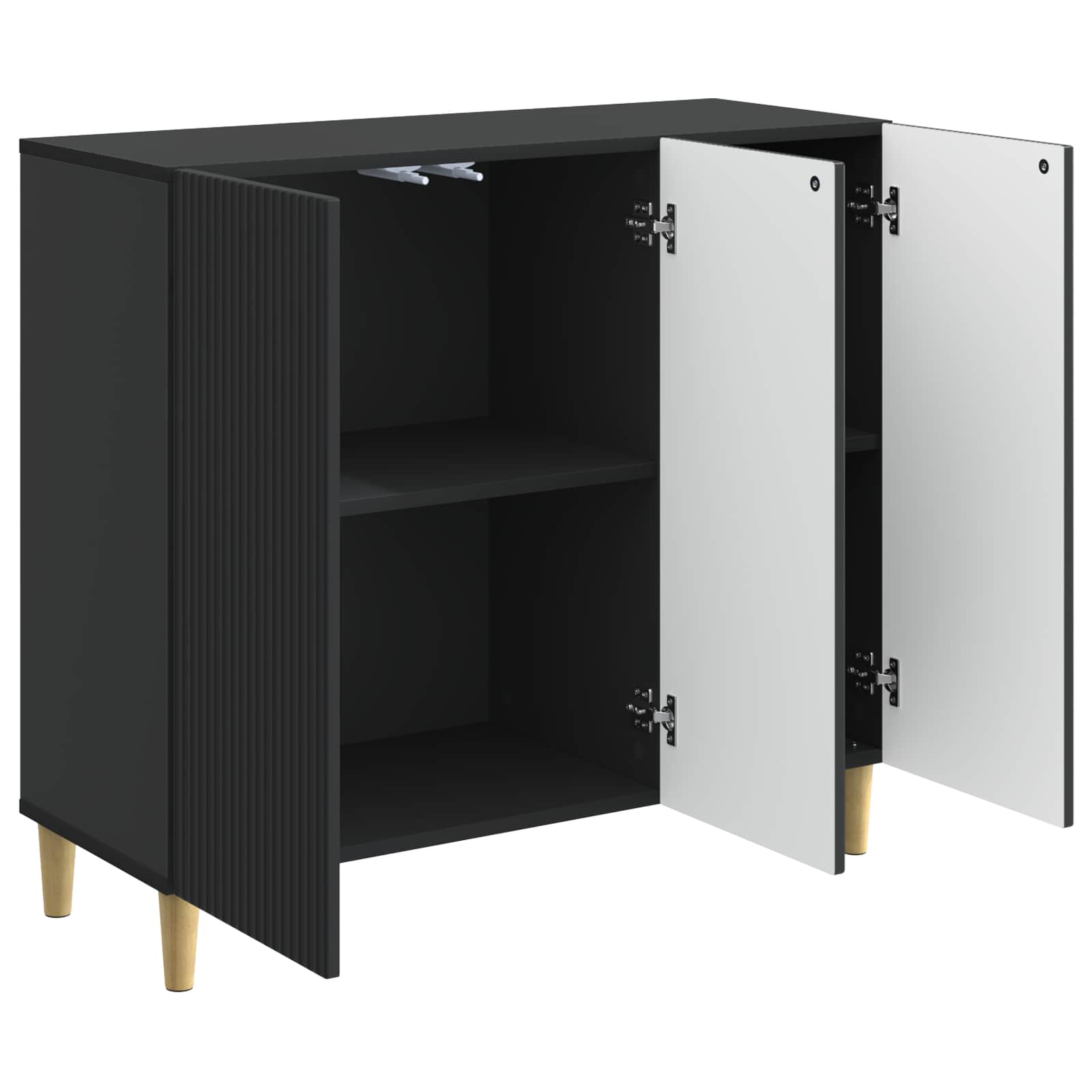 Credenza Nero 89 x 34,5 x 80 cm Legno ingegnerizzato | homemem39