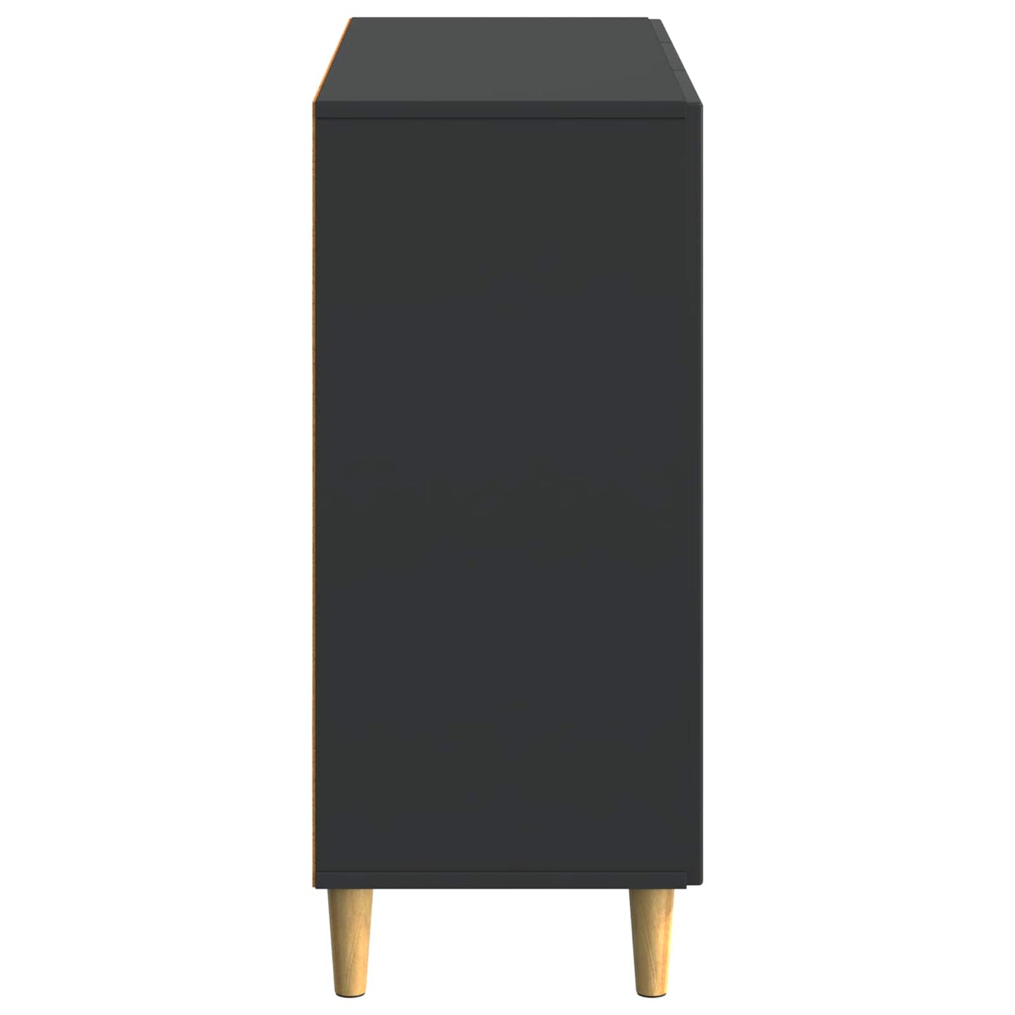Credenza Nero 89 x 34,5 x 80 cm Legno ingegnerizzato