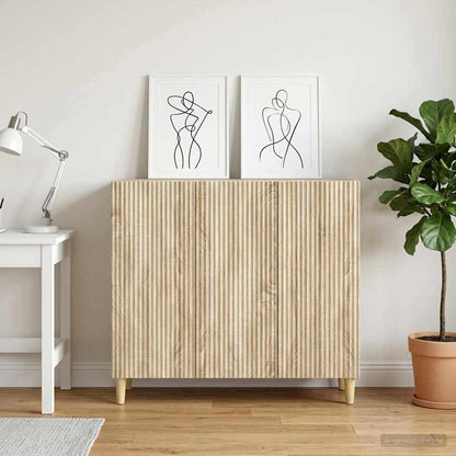 Credenza Rovere Sonoma 89 x 34,5 x 80 cm Legno ingegnerizzato