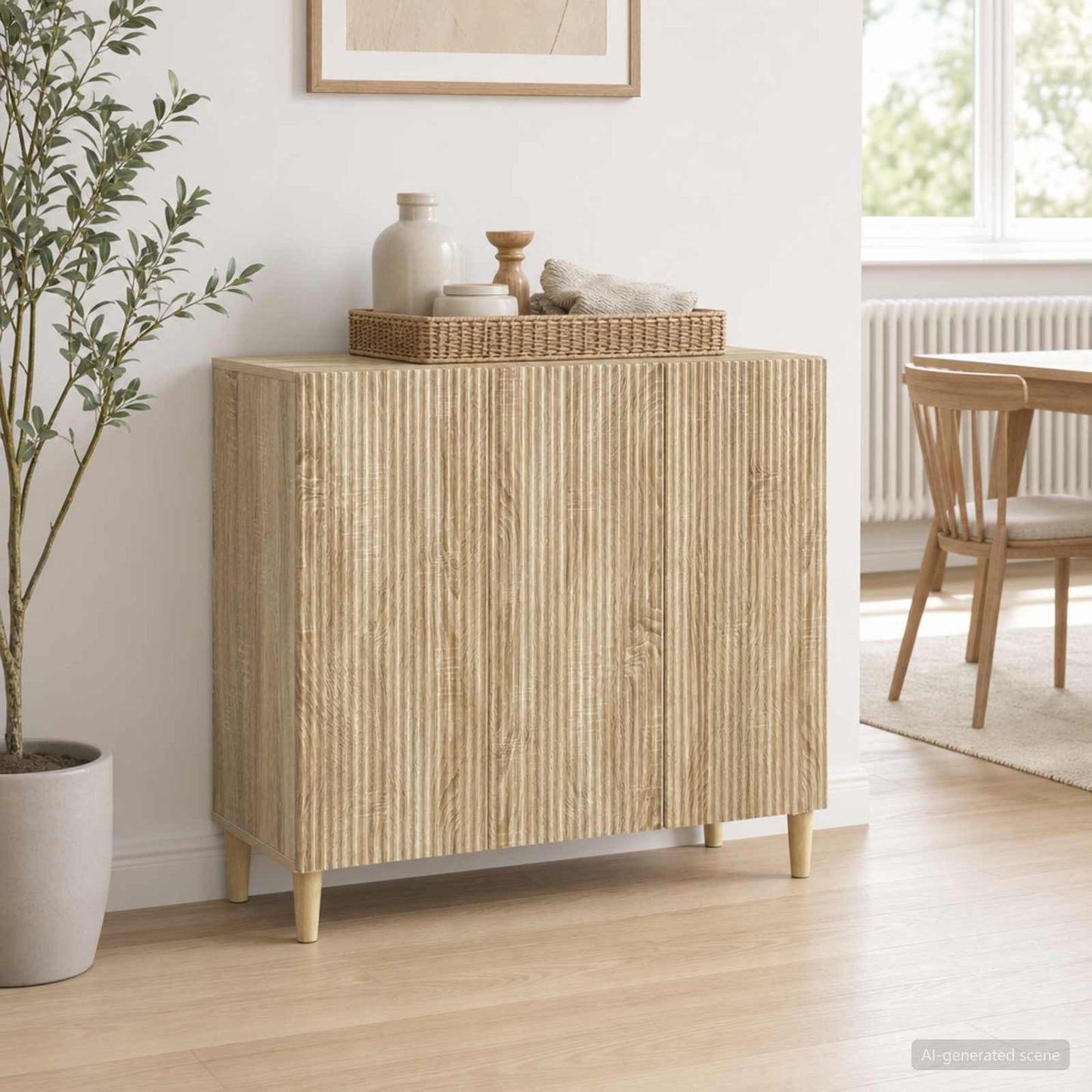 Credenza Rovere Sonoma 89 x 34,5 x 80 cm Legno ingegnerizzato