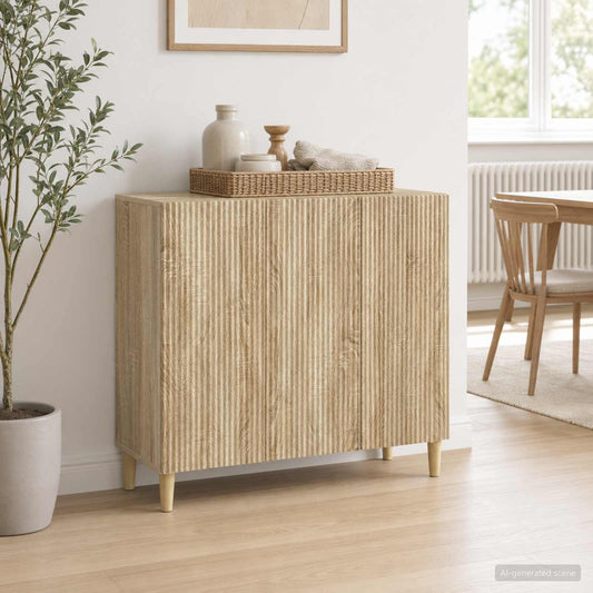 Credenza Rovere Sonoma 89 x 34,5 x 80 cm Legno ingegnerizzato