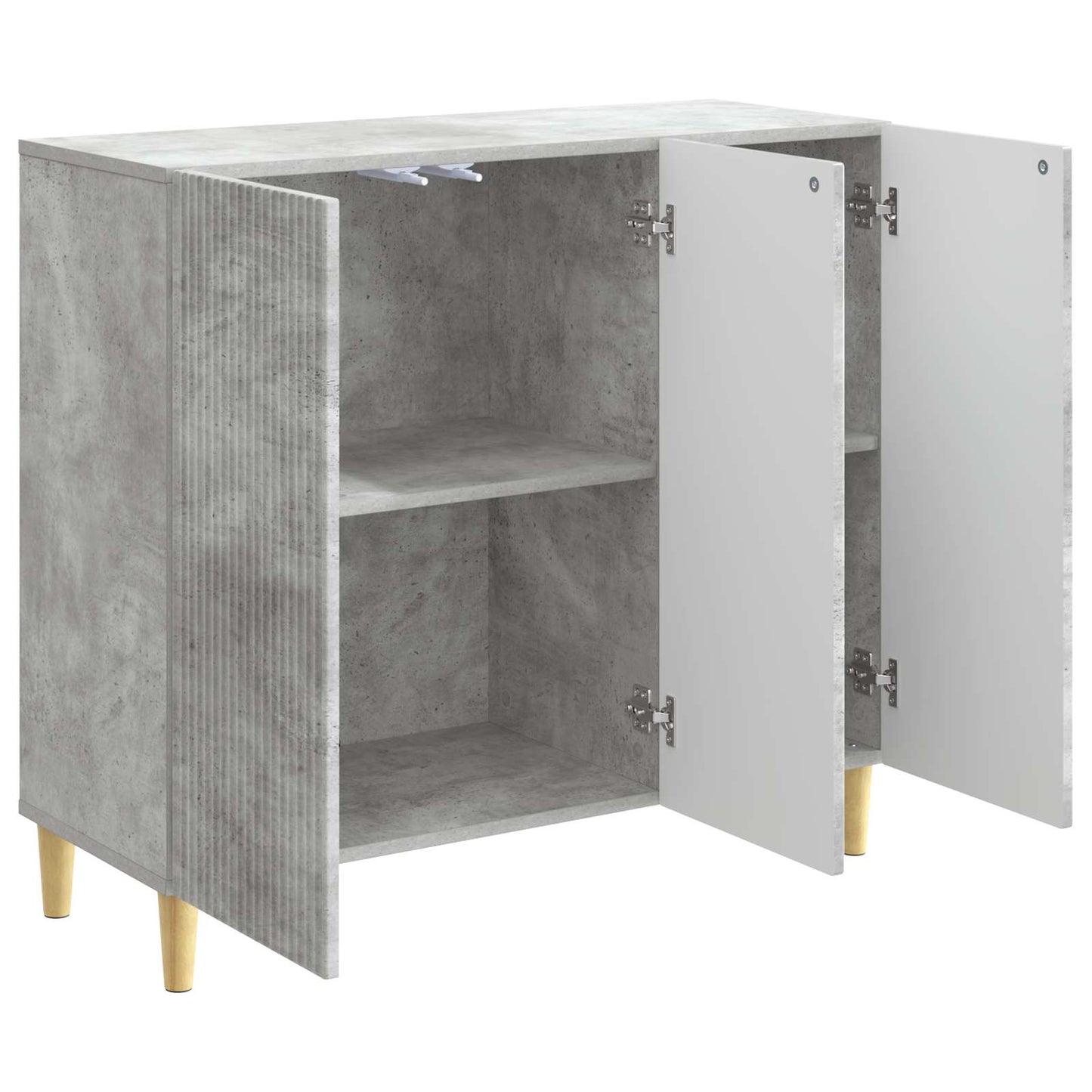 Credenza Grigio Cemento 89 x 34,5 x 80 cm Legno ingegnerizzato