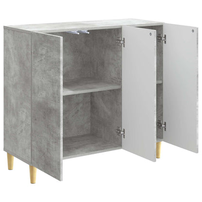 Credenza Grigio Cemento 89 x 34,5 x 80 cm Legno ingegnerizzato