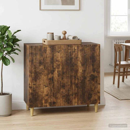 Credenza Rovere Fumo 89 x 34,5 x 80 cm Legno ingegnerizzato