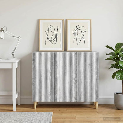 Credenza Grigio Sonoma 89 x 34,5 x 80 cm Legno ingegnerizzato