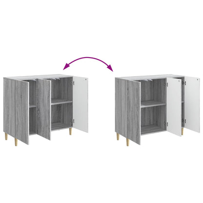 Credenza Grigio Sonoma 89 x 34,5 x 80 cm Legno ingegnerizzato | homemem39