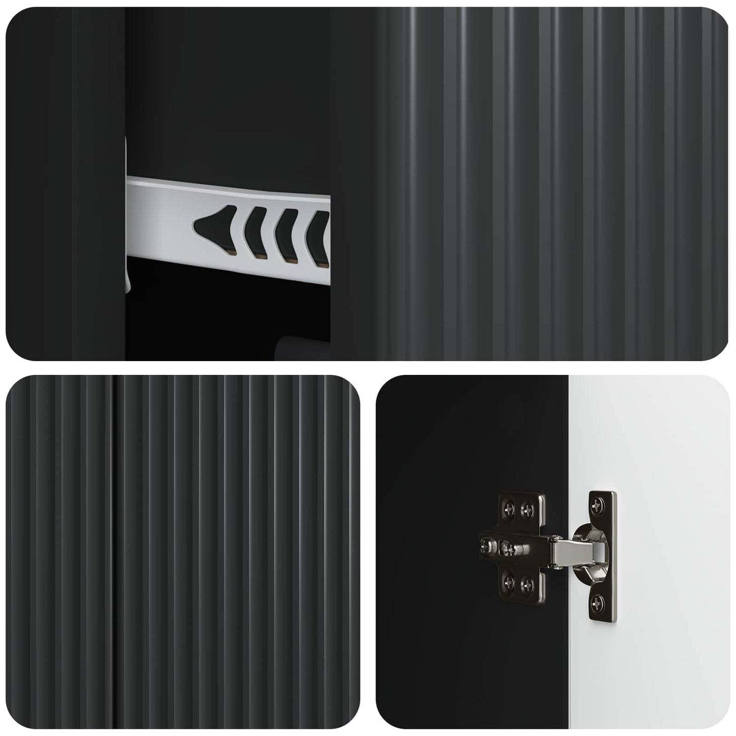 Credenza Nero 89 x 34,5 x 60 cm Legno ingegnerizzato | homemem39