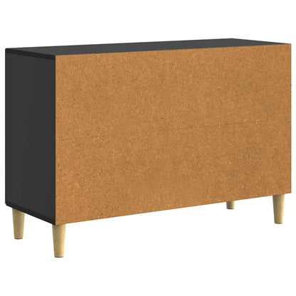 Credenza Nero 89 x 34,5 x 60 cm Legno ingegnerizzato | homemem39