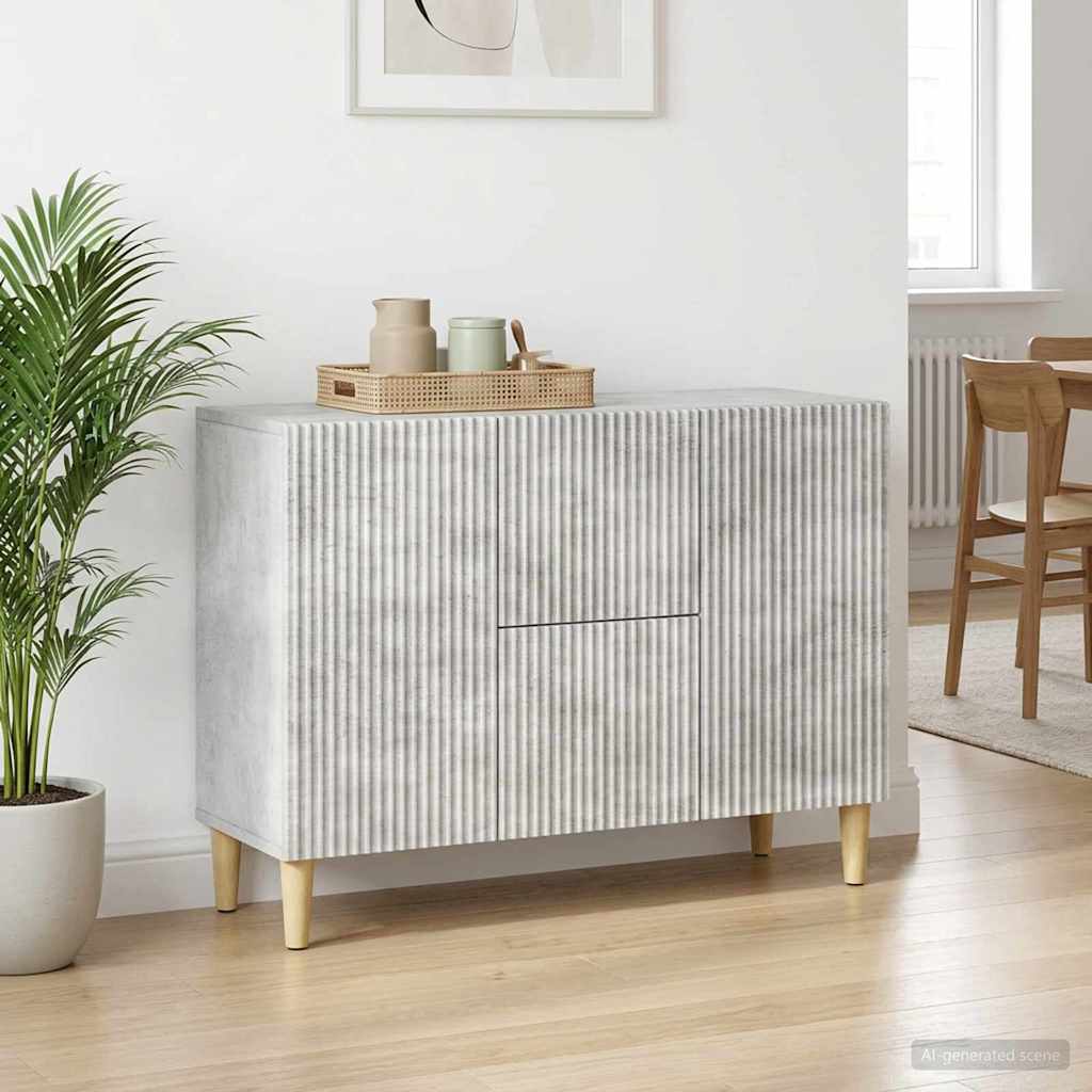 Credenza Grigio Cemento 89 x 34,5 x 60 cm Legno ingegnerizzato