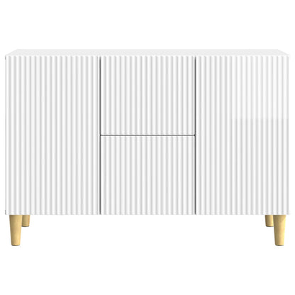 Credenza Bianco Lucido 89 x 34,5 x 60 cm Legno ingegnerizzato